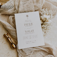OASIS Palm Tree Taupe Wedding