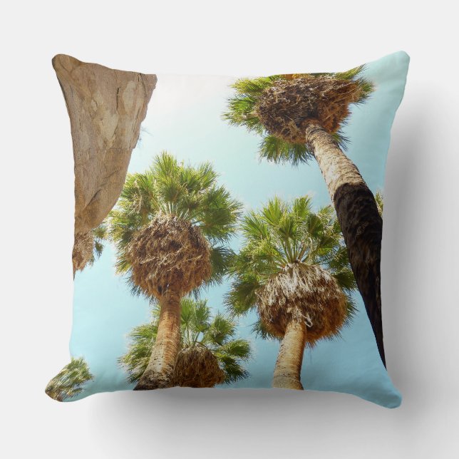 Oasis Palms at Joshua Tree National Park Cushion (Front)
