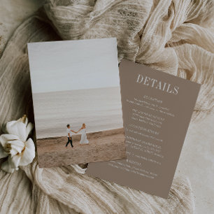 OASIS Wedding Photo Details Card