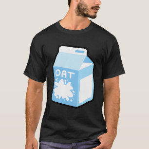 Oat Milk Con Breakfast Food Vegan Snack Vegetarian T-Shirt