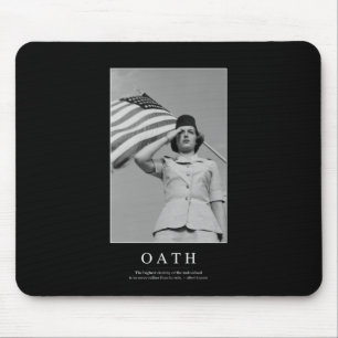 Oath: Inspirational Quote Mouse Mat