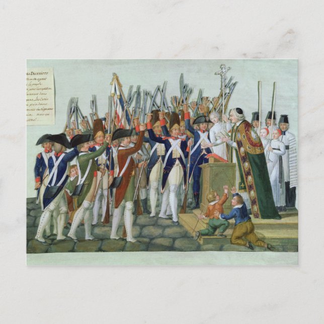 Oath of the Districts, February 1790 Postcard (Front)