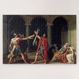 Oath of the Horatii (1784) by Jacques-Louis David  Jigsaw Puzzle