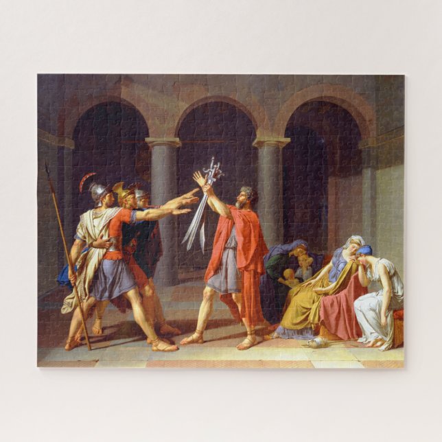 Oath of the Horatii │Jacques-Louis David Jigsaw Puzzle (Horizontal)