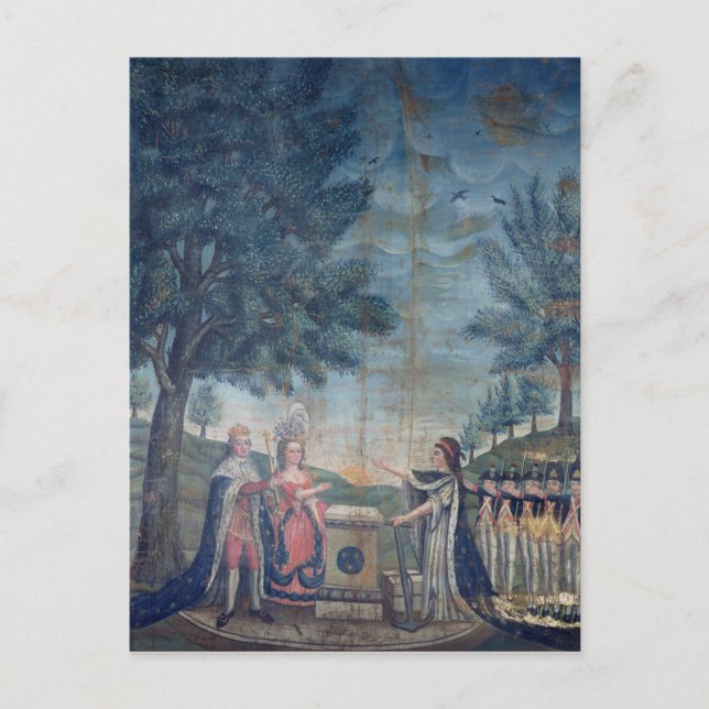 Oath of the King, the Queen Postcard (Front)