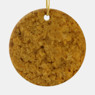 Oatmeal Cookie Ceramic Tree Decoration