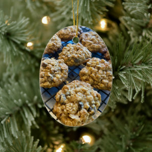 Oatmeal Cookies Ceramic Tree Decoration