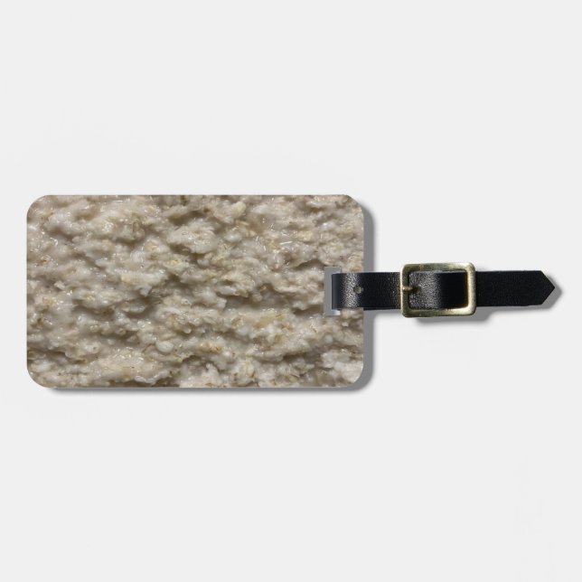 Oatmeal Luggage Tag (Front Horizontal)