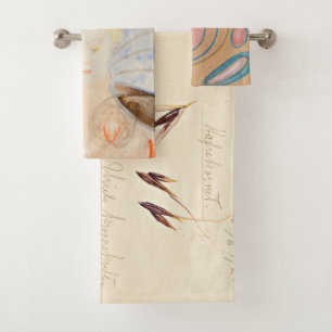 Oats, 1920 by Hilma af Klint Bath Towel Set