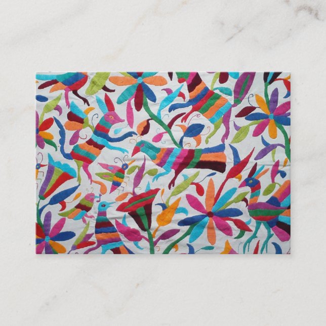 Oaxaca Mexico Mexican Mayan Hispanic Ethnic Boho Business Card (Front)