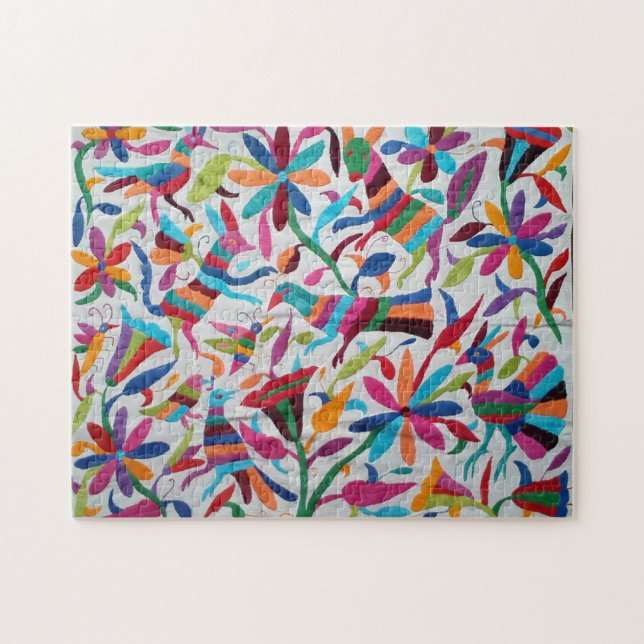 Oaxaca Mexico Mexican Mayan Hispanic Ethnic Boho Jigsaw Puzzle (Horizontal)