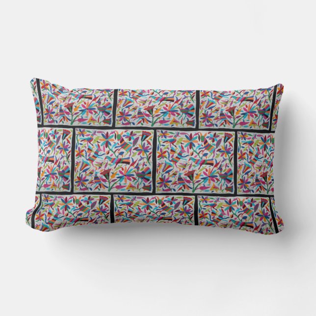 Oaxaca Mexico Mexican Mayan Hispanic Ethnic Boho Lumbar Cushion (Front)