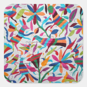 Oaxaca Mexico Mexican Mayan Hispanic Ethnic Boho Square Sticker