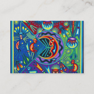 Oaxaca Mexico Mexican Mayan Tribal Art Boho Travel Business Card