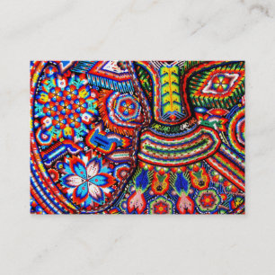Oaxaca Mexico Mexican Mayan Tribal Art Boho Travel Business Card