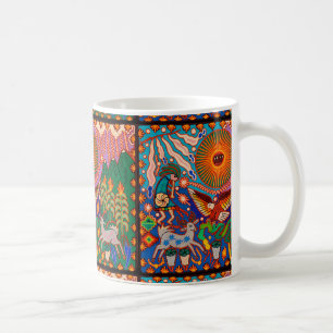 Oaxaca Mexico Mexican Mayan Tribal Art Boho Travel Coffee Mug