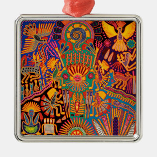 Oaxaca Mexico Mexican Mayan Tribal Art Boho Travel Metal Tree Decoration