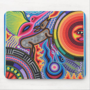Oaxaca Mexico Mexican Mayan Tribal Art Boho Travel Mouse Mat