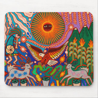 Oaxaca Mexico Mexican Mayan Tribal Art Boho Travel Mouse Mat