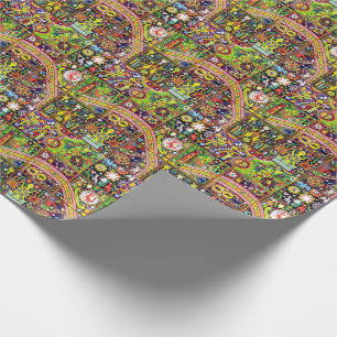 Oaxaca Mexico Mexican Mayan Tribal Art Boho Travel Wrapping Paper