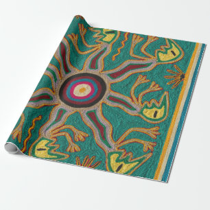 Oaxaca Mexico Mexican Mayan Tribal Art Boho Travel Wrapping Paper