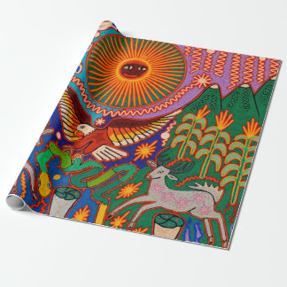 Oaxaca Mexico Mexican Mayan Tribal Art Boho Travel Wrapping Paper