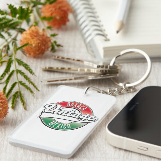 Oaxaca mexico vintage logo. key ring