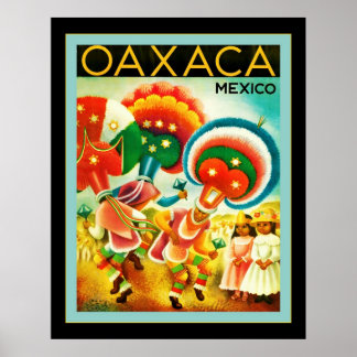 Oaxaca ~ Mexico ~ Vintage Travel Poster