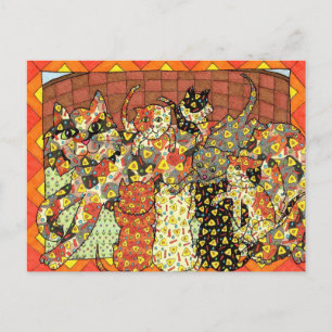 Oaxacan Cat and Kittens Postcard