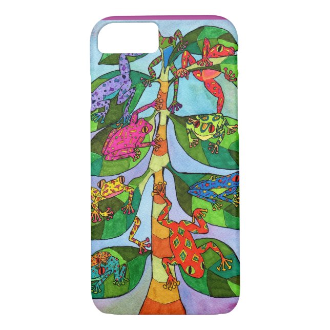 Oaxacan Frog Tree of Life Case-Mate iPhone Case (Back)