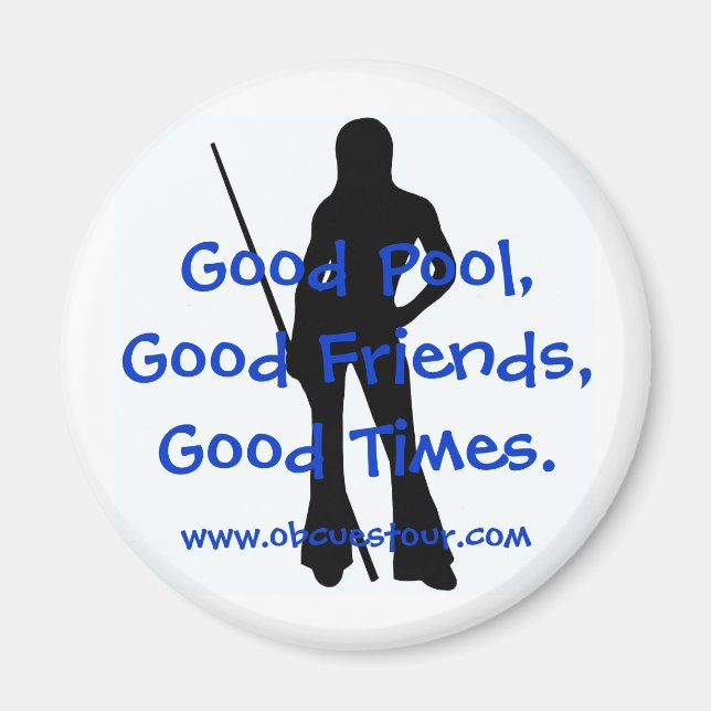 OB Cues Ladies 9-Ball Tour Magnet Outline (Front)