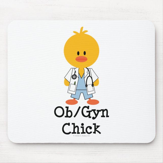 OB/GYN Chick Mousepad (Front)