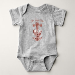 Ob/Gyn Midwife Floral Childbirth Cervix Ovaries Baby Bodysuit