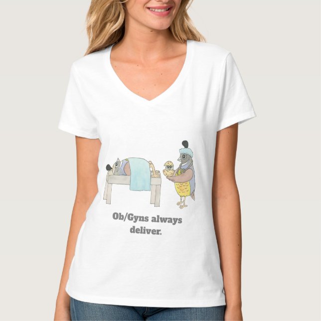 Ob/Gyn Quail T-Shirt (Front)