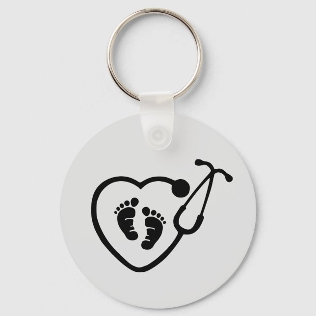 OB Nurse Doctor Key Ring (Front)