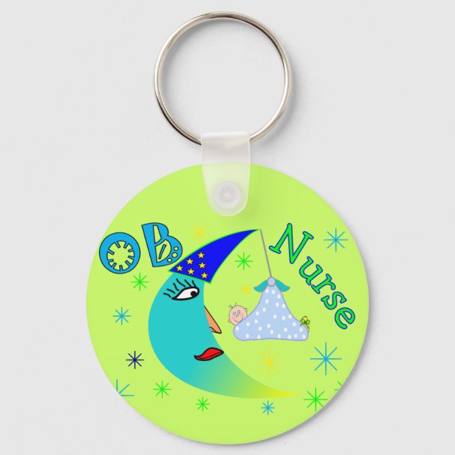 OB Nurse gifts Key Ring (Front)