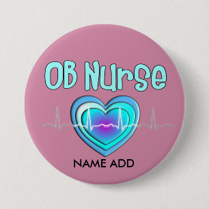 OB Nurse Name Buttons Customisable