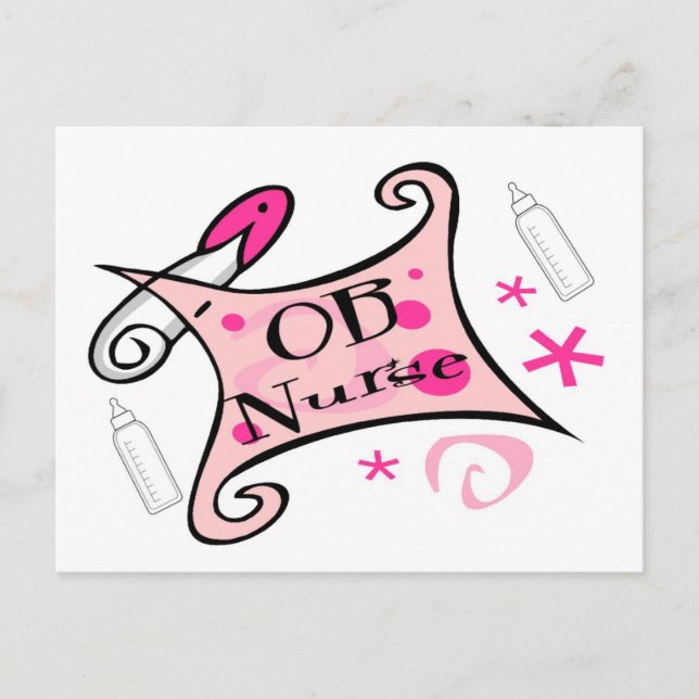 OB nurse (obstetrics) Nursing Postcard (Front)