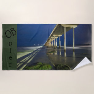 OB pier Beach Towel
