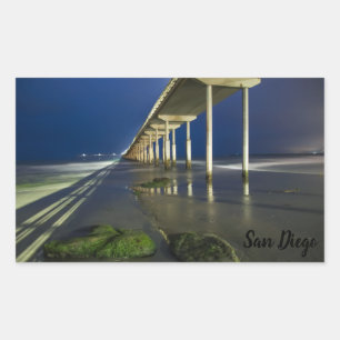 OB pier Rectangular Sticker