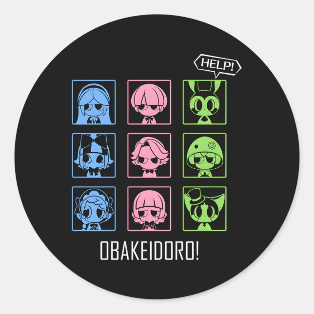 Obakeidoro Icons Of Hus In-Game Colour Classic Round Sticker (Front)