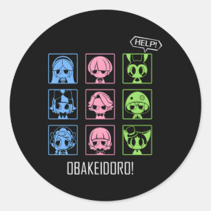 Obakeidoro Icons Of Hus In-Game Colour Classic Round Sticker