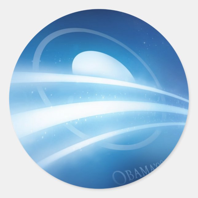 Obama'08-0002 Classic Round Sticker (Front)