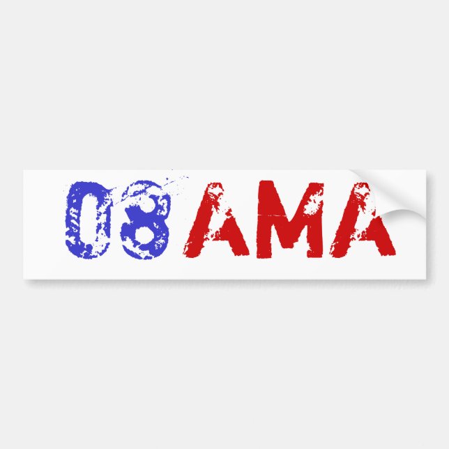 Obama 08 Bumpersticker Bumper Sticker (Front)