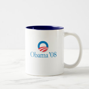 Obama '08 Two-Tone coffee mug