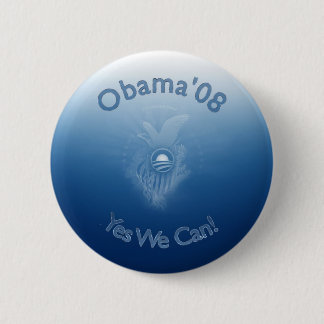 Obama 08 - Yes We Can! 6 Cm Round Badge