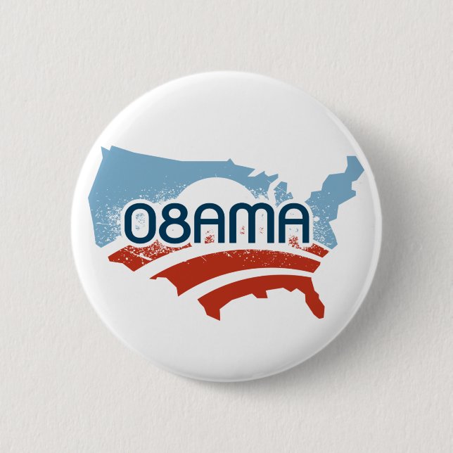Obama 08AMA Button (Front)