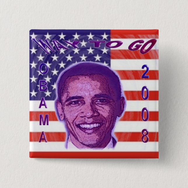 OBAMA  2008 Button (Front)