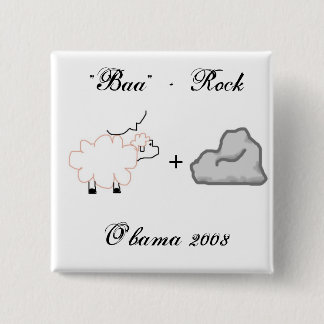O'Bama 2008 - Customised 15 Cm Square Badge