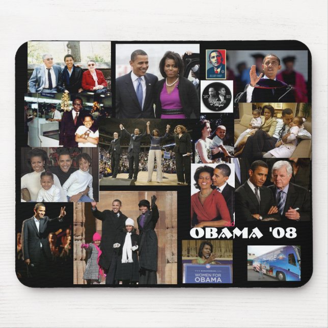 OBAMA 2008 - Customised Mouse Mat (Front)